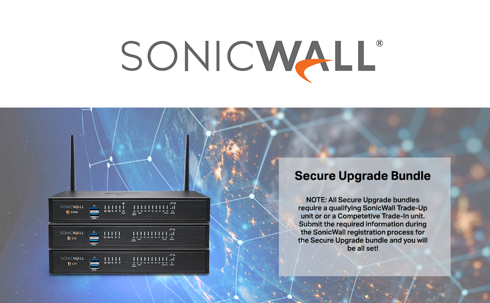 SonicWall TZ470 Essential Edition Security Appliance with 1 year