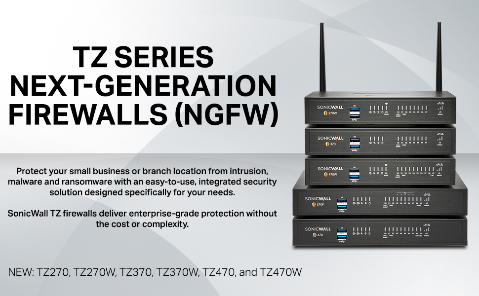 SonicWall TZ470 Wireless AC Network Security Appliance (02-SSC