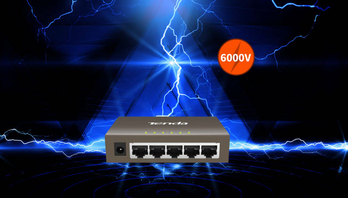 Tenda TEG1005D is hit by a thunderbolt