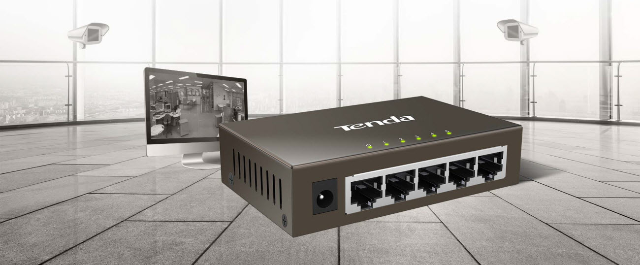 the main banner of Tenda TEG1005D 5-Port Gigabit Desktop Switch