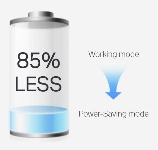Battery Image. the text on it says: 85% less. Power Saving mode.