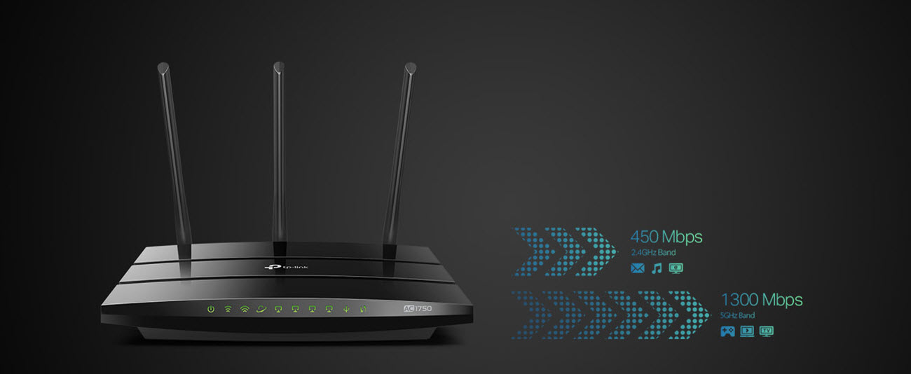 tp-link AC1750 Smart WiFi Router - Dual Band Gigabit Wireless Internet  Routers for Home, Works with Alexa, Parental Control&QoS(Archer A7)  (Renewed)