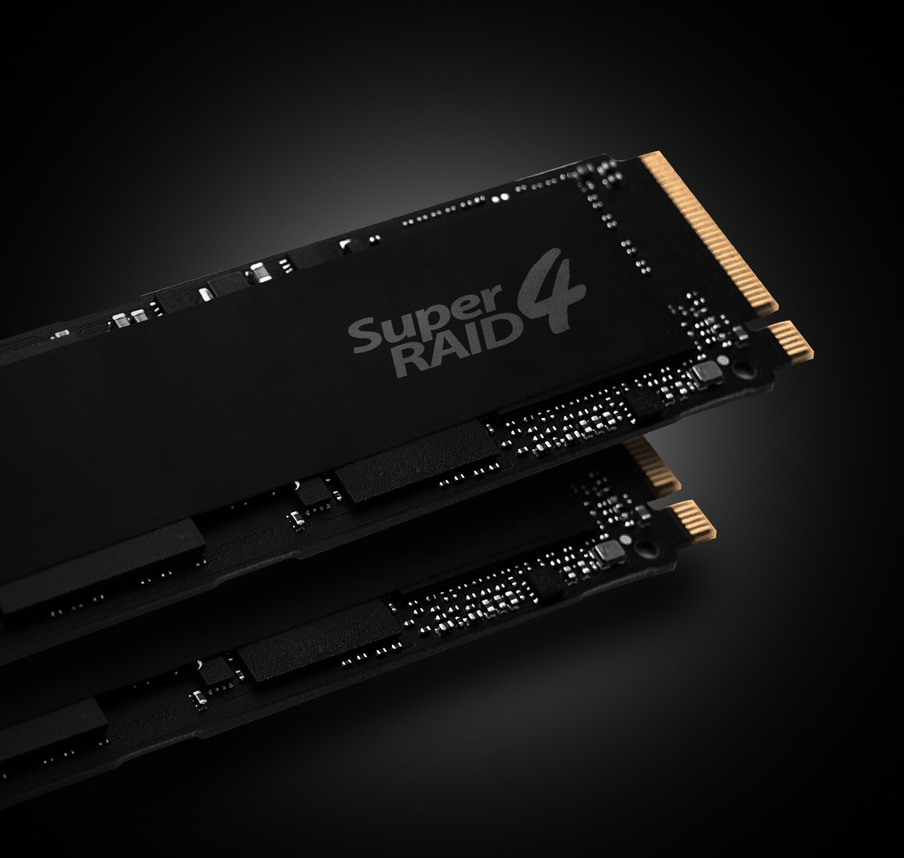 Two Super RAID 4 M.2 SSDs