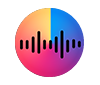 Multi-color Audio Wave graphic