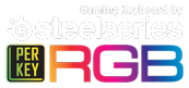 Gaming Keyboard by steelseries per-key RGB logo
