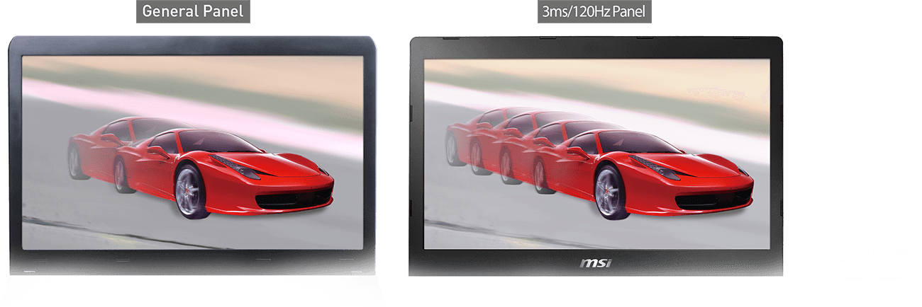WIN BY A MILLISECOND FASTER– WORLD'S FIRST 120HZ 3MS GAMING (OPTIONAL)
