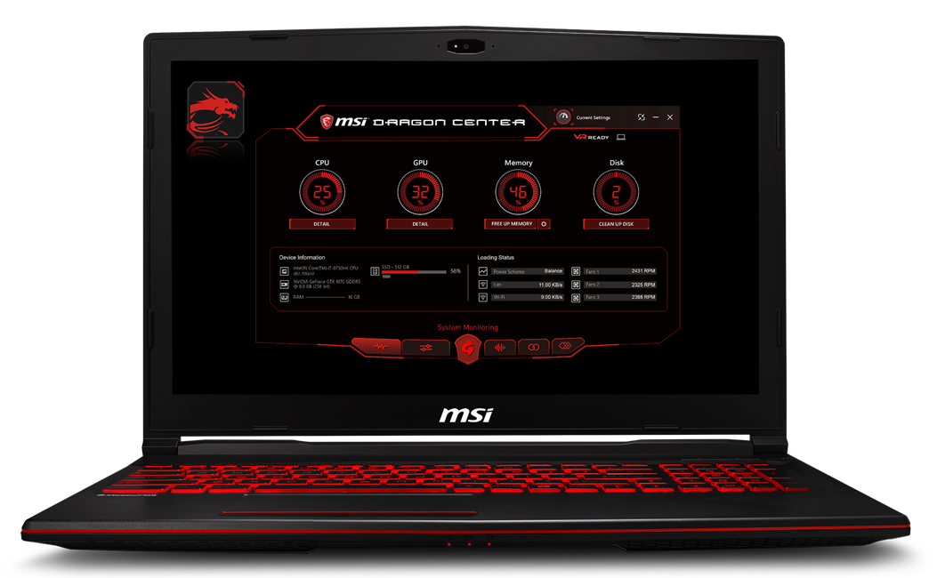 MSI GL63 8RCS-054 15.6