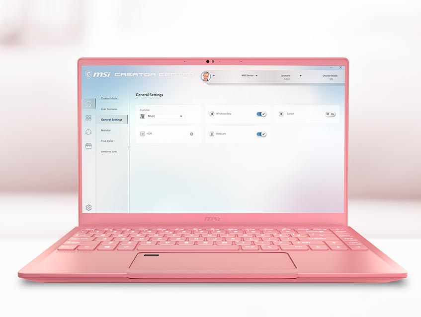 General Settings show