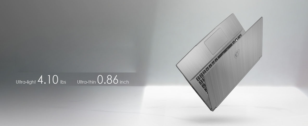 An slightly opened laptop is facing upward