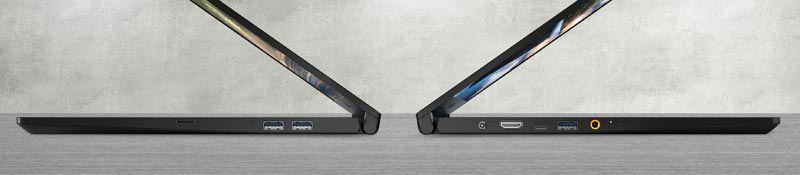 Left and Right View can Clearly See Its Ports.