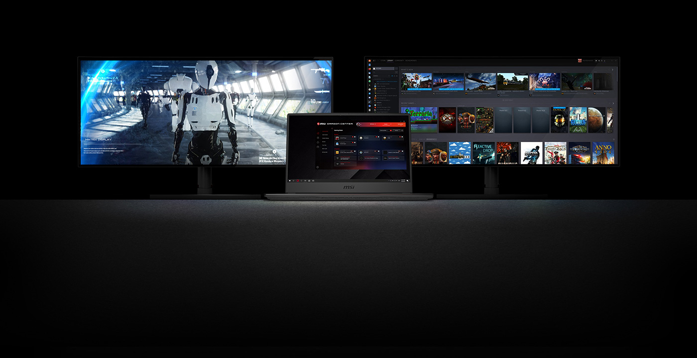 Supports up to 2 external displays.