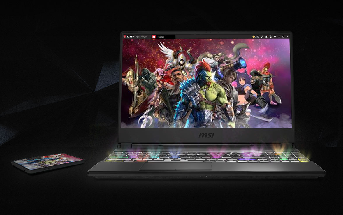 Multi game characters on the screen.