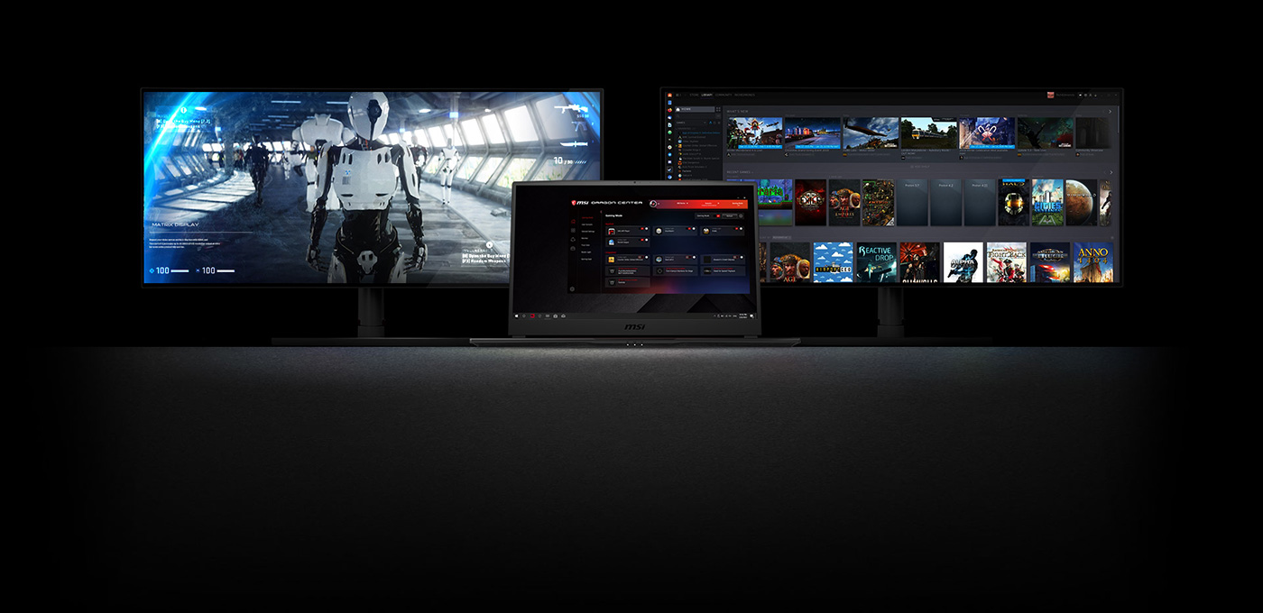 GE75 Support up to 2 external displays.