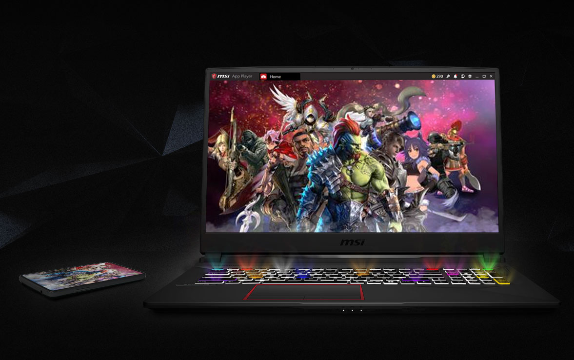 Multi game characters on the screen.