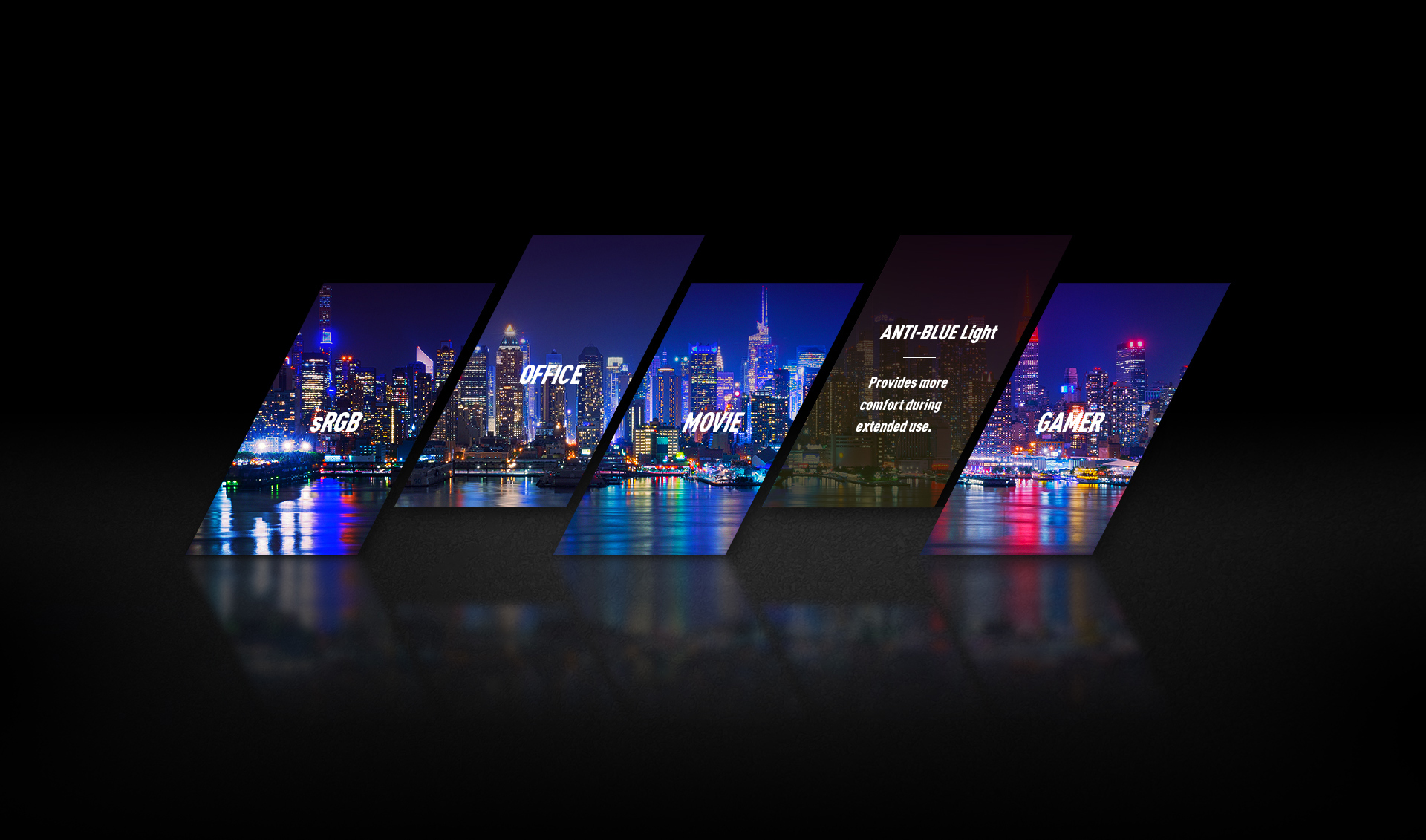 one image splited into different mode