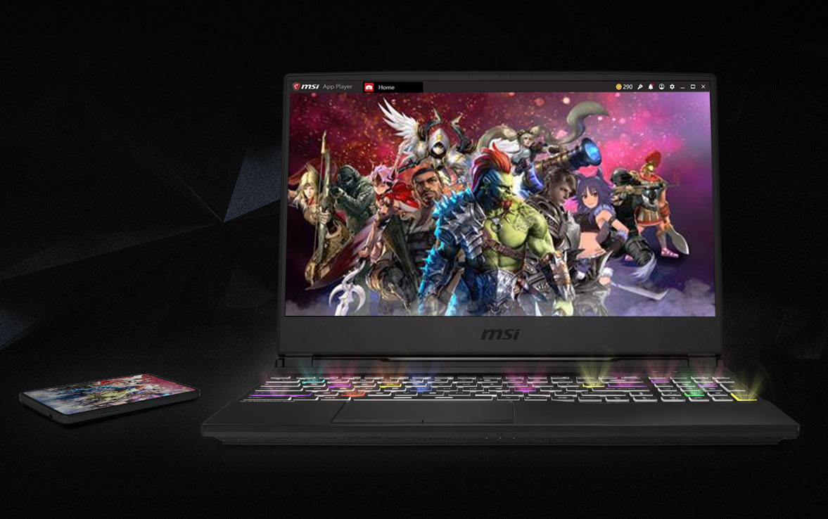 Multi game characters on the screen.