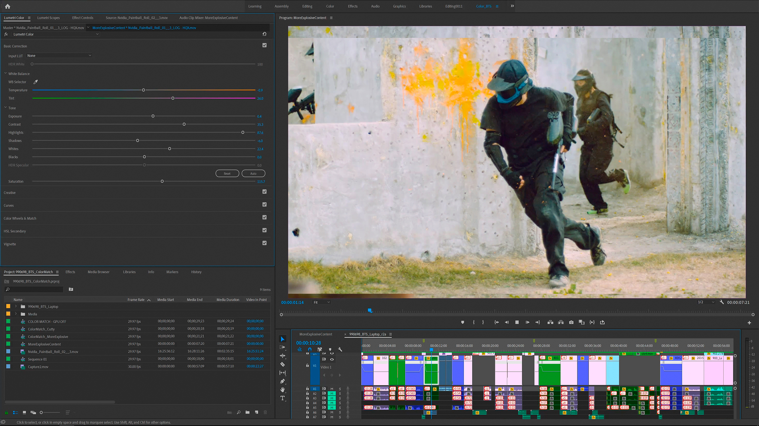 Work Environment: Video Editing 