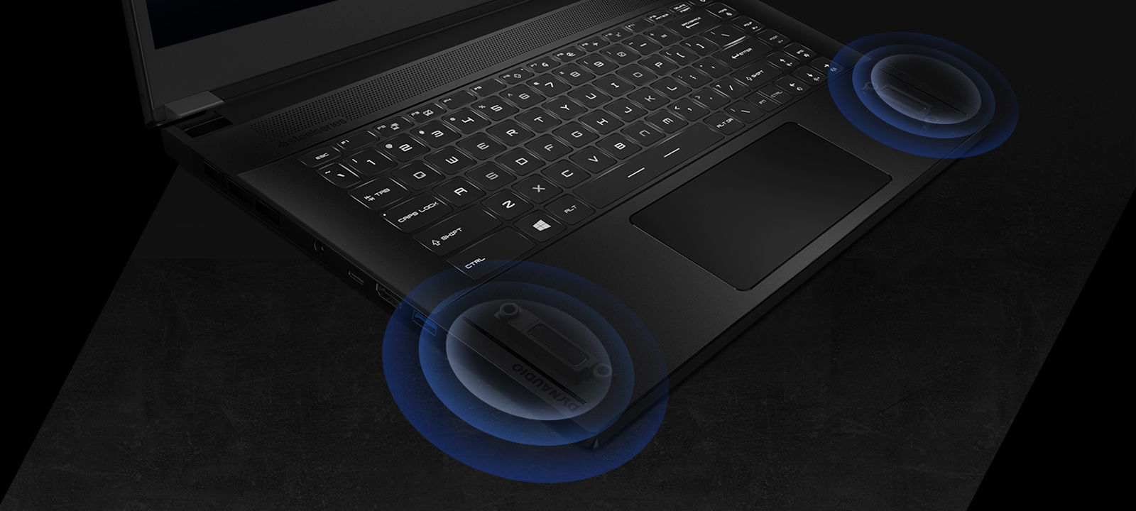 Speaker spreads sound wave.