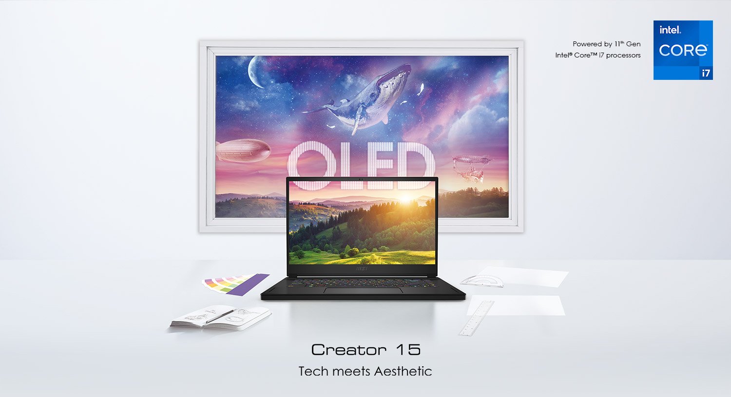 msi creator 15 professional laptop 15.6 uhd oled 4k