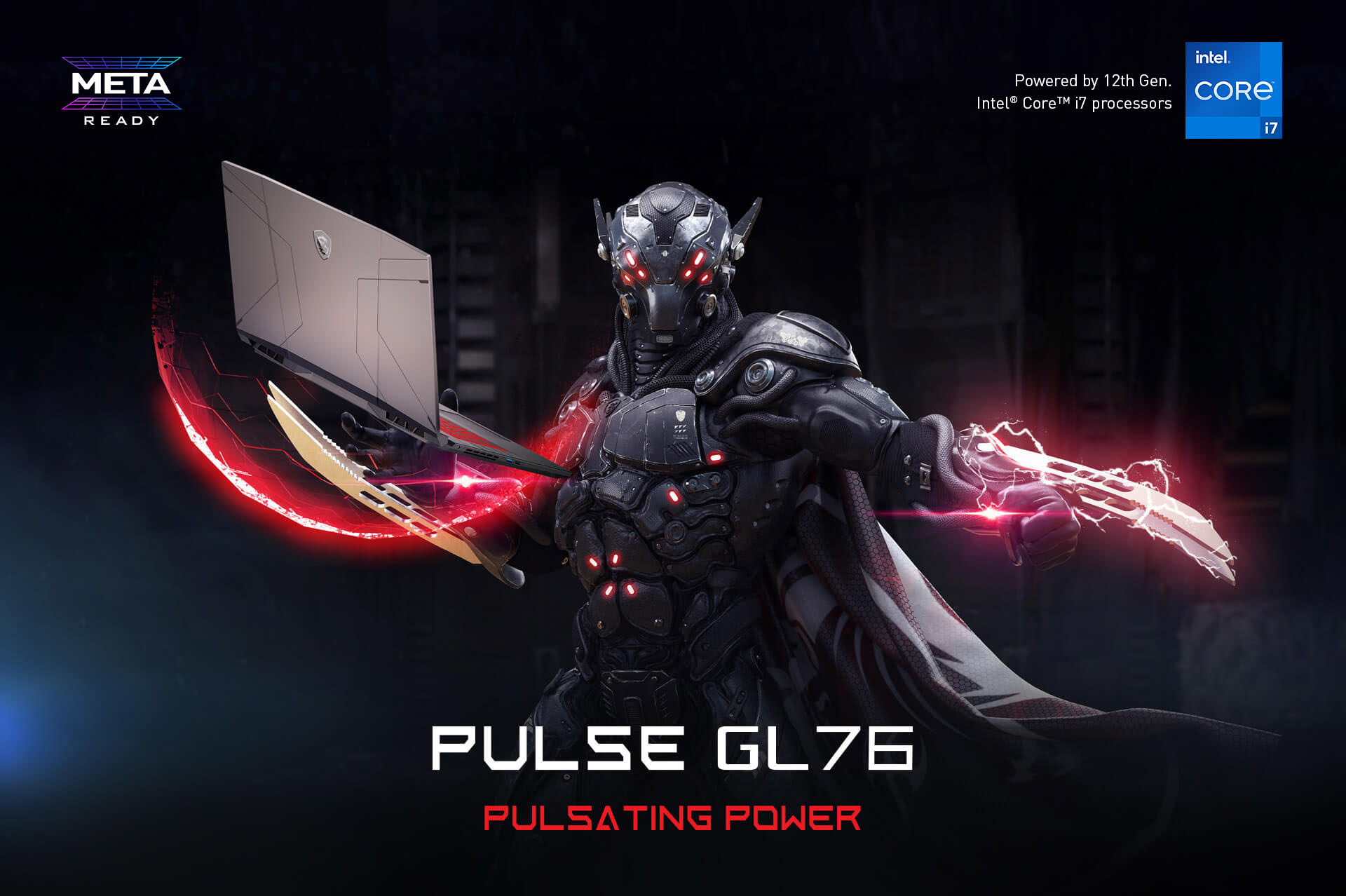 MSI Pulse GL76 12UGK-256 Gaming Laptop Intel Core i7-12700H (Up to 4.70  GHz) 17.3\