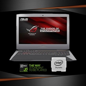 
ASUS ROG G752VY-DH72 Intel i7 2.6GHz 32GB Memory 256GB SSD + 1TB HDD GTX980M 4GB