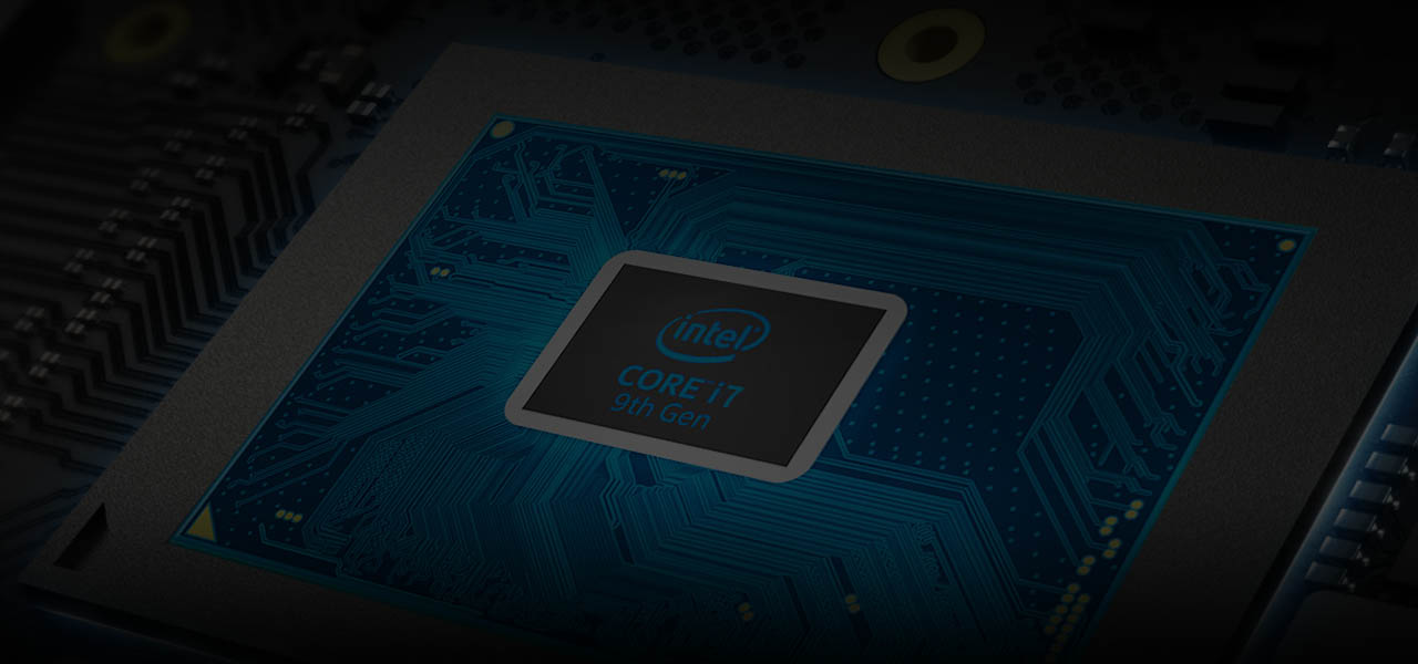 the core i7 cpu of the laptop