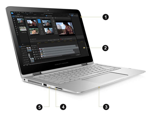 Refurbished: HP Spectre Pro 2-in-1 Laptop Intel Core i7-6600U 13.3