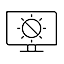 Anti-Glare Monitor Icon