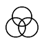 Three Circles on Top of Each Other