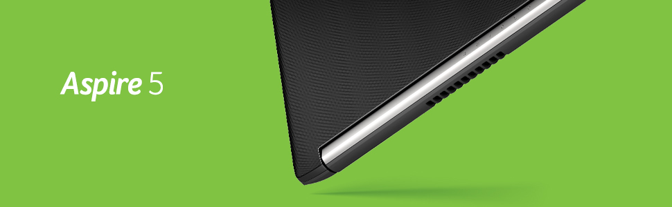 edge of a closed acer aspire 5 laptop