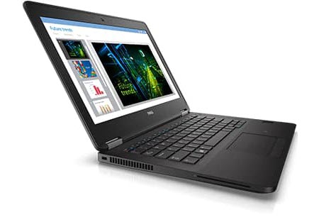 Dell Latitude E7270 angled to right