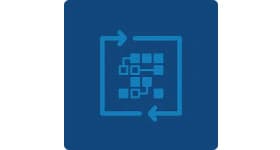 blue management icon