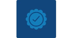 blue reliability icon