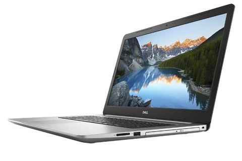 Open Dell Laptop Angled to the Left
