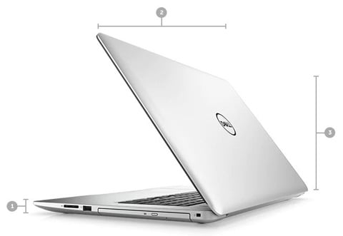 DELL Laptop Inspiron 5770 Intel Core i5-8250U 8GB Memory 1TB HDD Intel UHD  Graphics 620 17.3