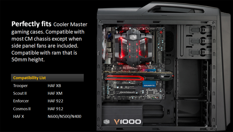 Dissipatore per cpu Cooler Master V8 GTS V2 per Intel e Amd