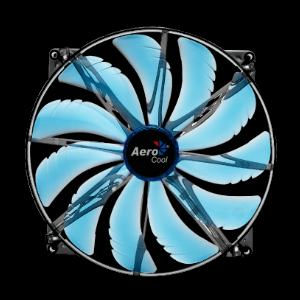 silent master 200mm blue led fan