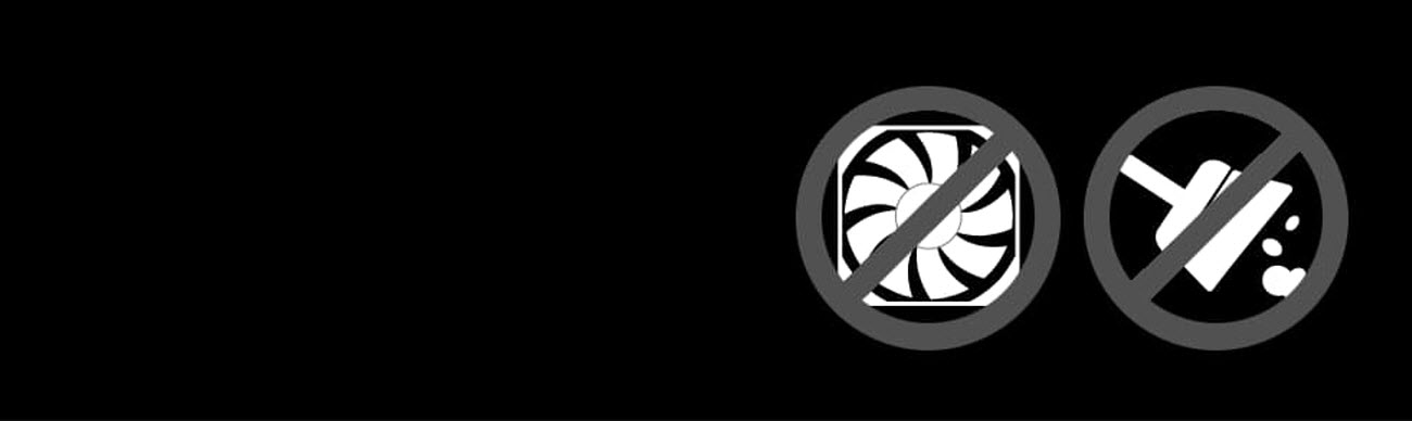 no dust and no maintenance badges