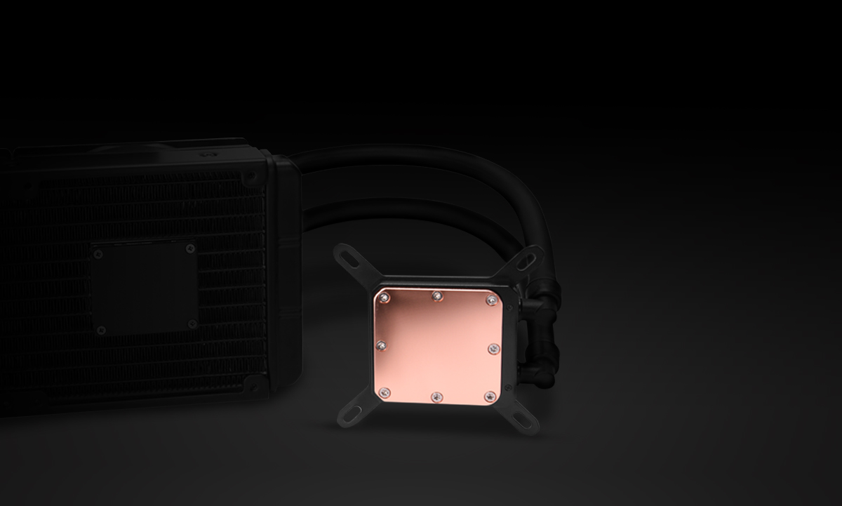 Performance Copper Base Plate on the Rosewill Liquid CPU Cooler