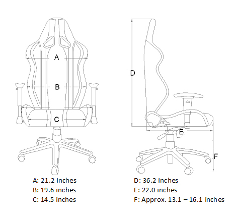 AKRacing AK 7018 Ergonomic Series Racing Style Gaming Office Chair