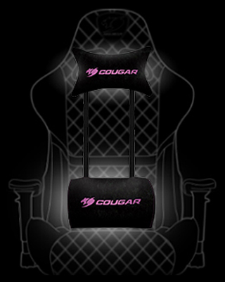 Cougar Armor One Eva (Pink) Gaming Chair with Breathable Premium PVC  Leather and Body-embracing High Back Design