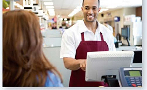 people use scanner in supermarket