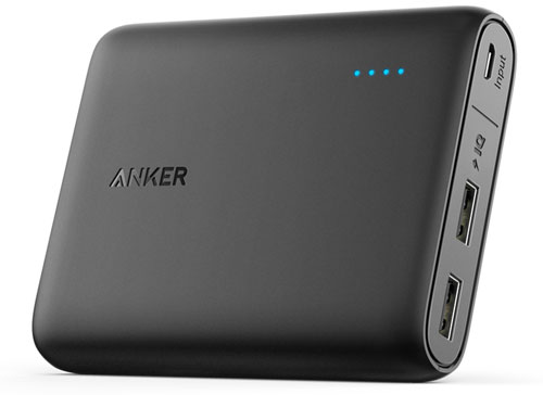  Anker PowerCore 13000 C (USB-C Input only), Compact 13000mAh  2-Port Ultra Portable Phone Charger, Power Bank with PowerIQ and  VoltageBoost Technology, for iPhone, Samsung Galaxy and More : Cell Phones 