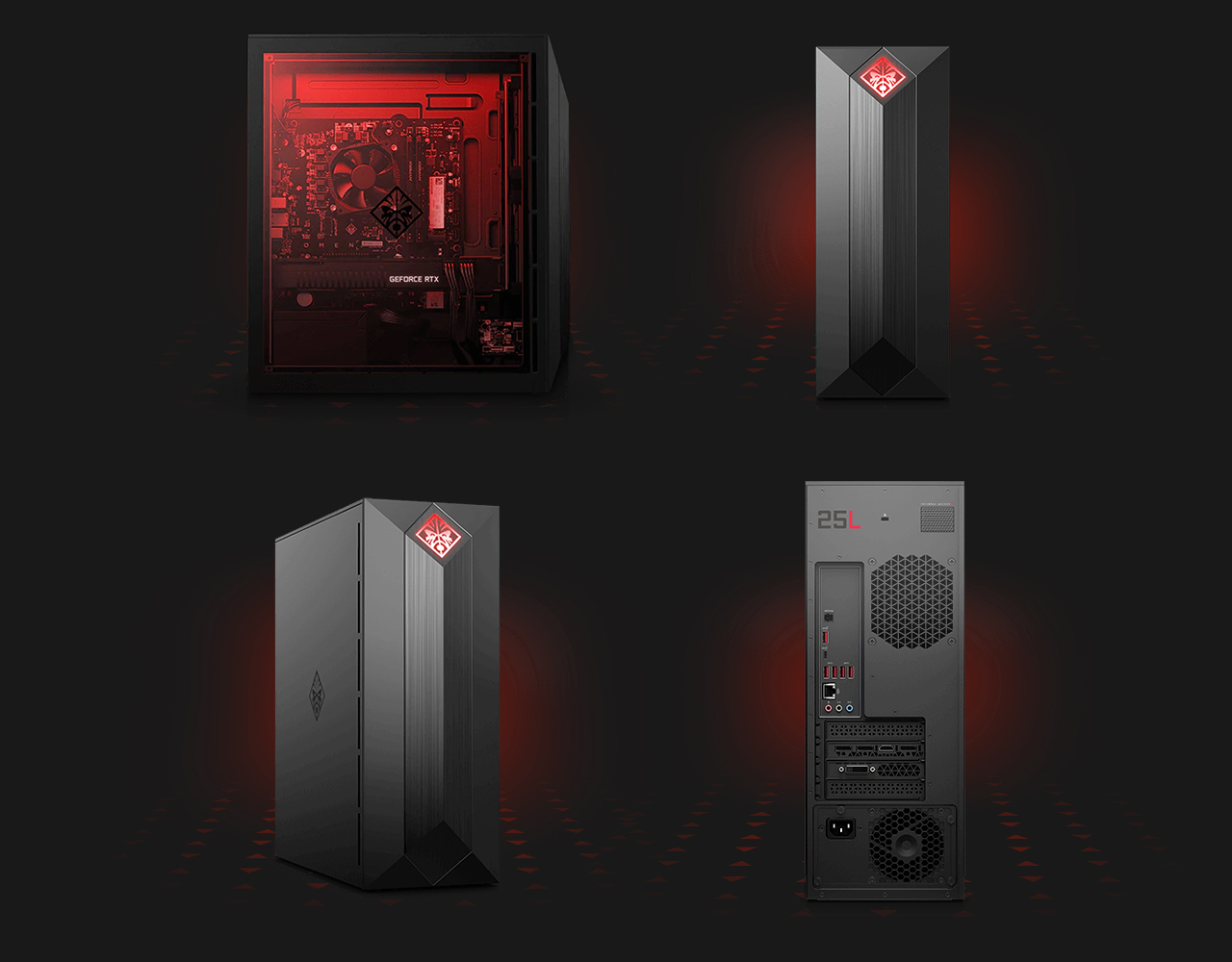 HP OMEN Obelisk 875-0069 Gaming Desktop Computer - Intel Core i3