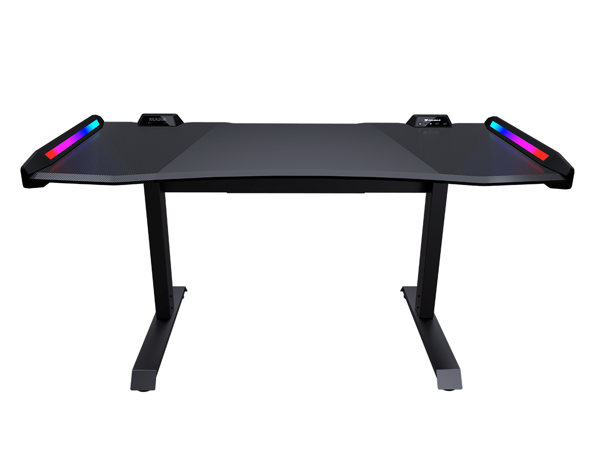 COUGAR MARS gaming desk provides: Angled Top View 2