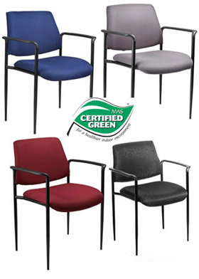 BOSS Office Products B9503-BE Stacking Chairs