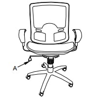 Alera® Etros Series Suspension Mesh Mid-Back Synchro Tilt Chair, Mesh Back/Seat