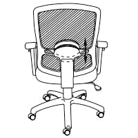 Alera® Etros Series Suspension Mesh Mid-Back Synchro Tilt Chair, Mesh Back/Seat