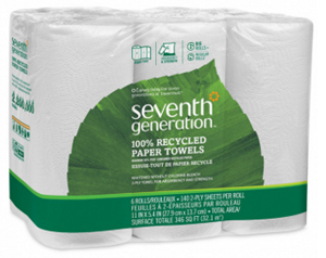 100% Recycled Paper Towels - White