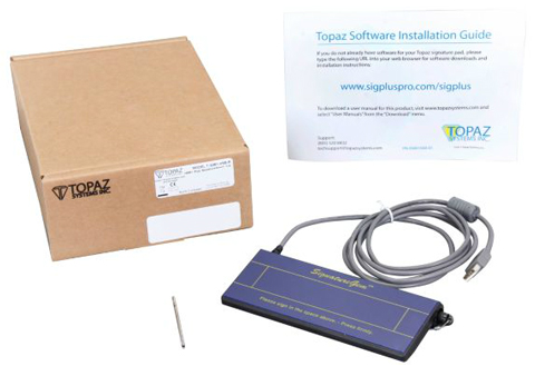 Topaz T-S261 Model Series SignatureGem 1x5 Signature Capture Pad